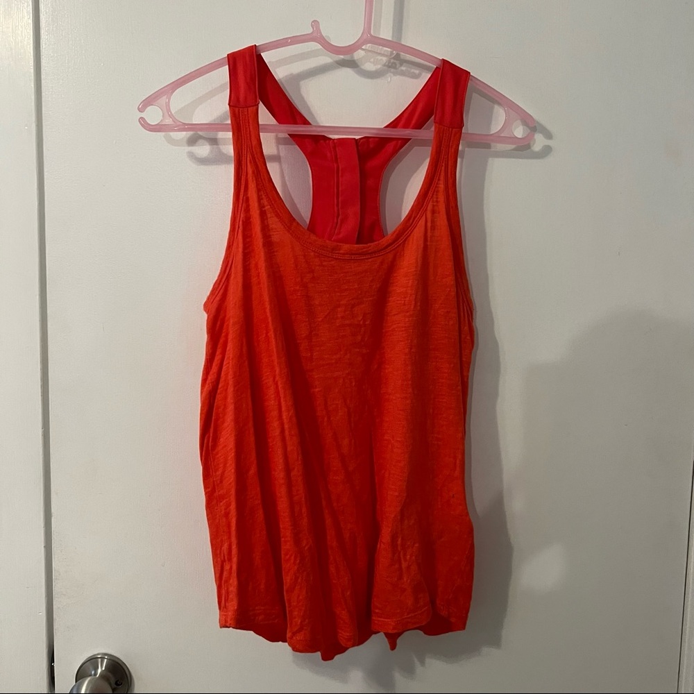 Orange Banana Republic racer back tank top